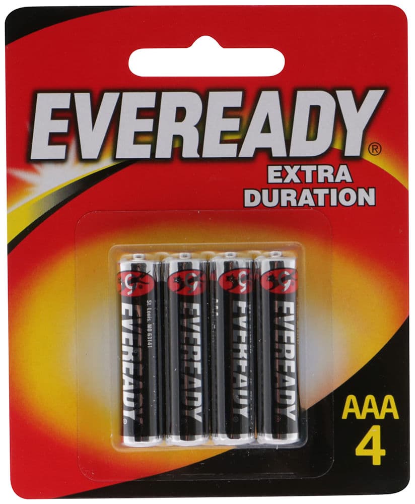 Eveready aaa zinc-carbon con 4 piezas