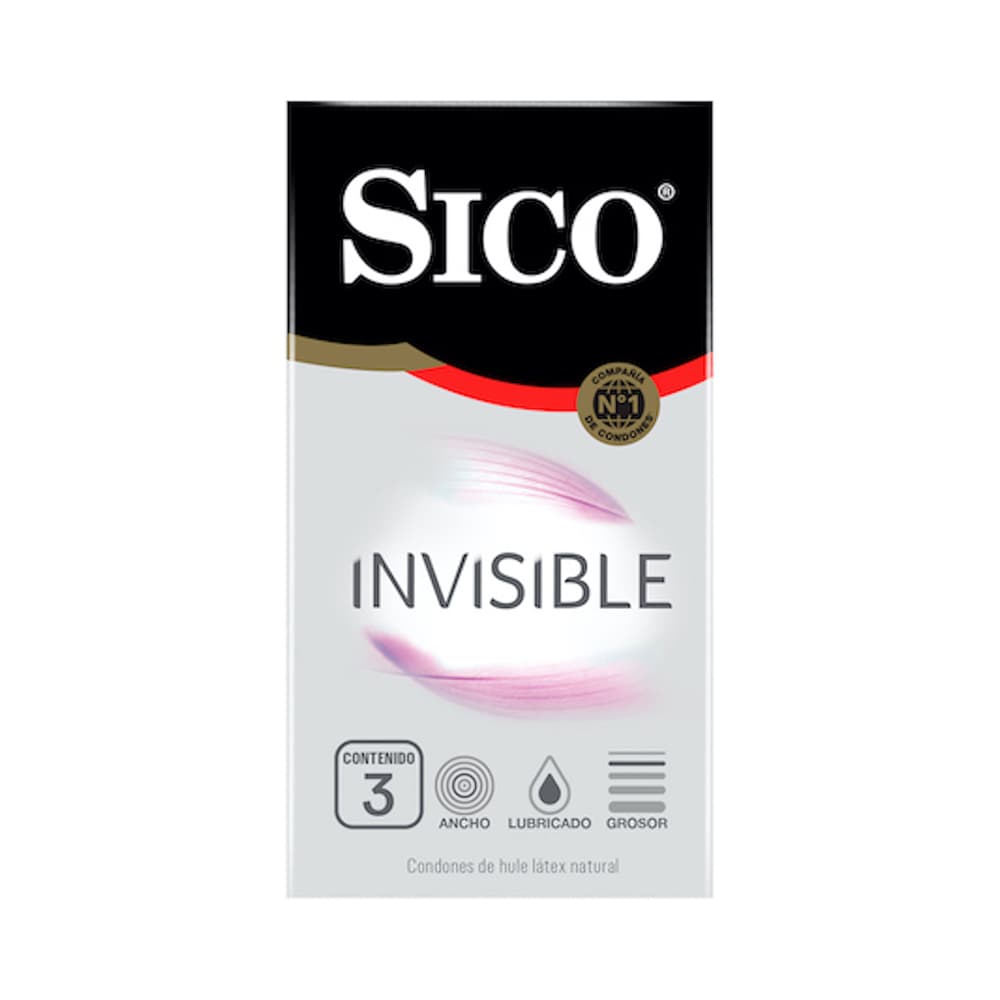 SICO INVISIBLE C/3 PRESERVATIVOS 3 UN