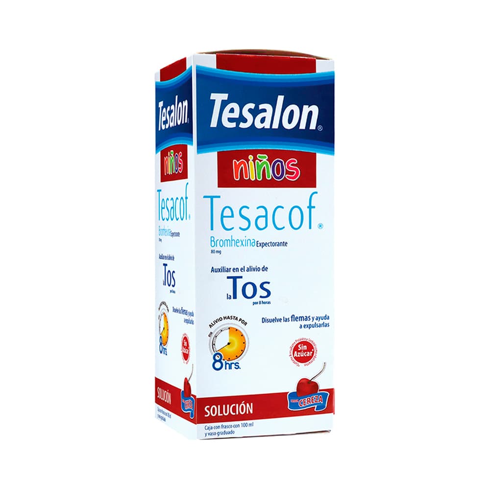 Tesacof Tesalon Niños Tos con flema Jarabe 100 ml