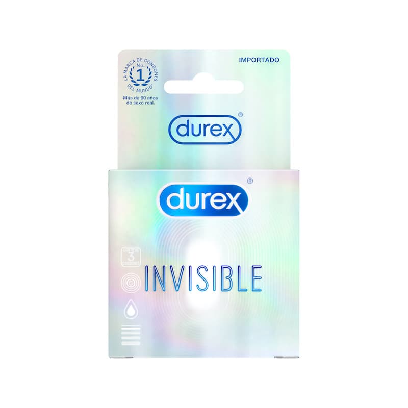 DUREX PRESERVATIVO INVISIBLE 3UD
