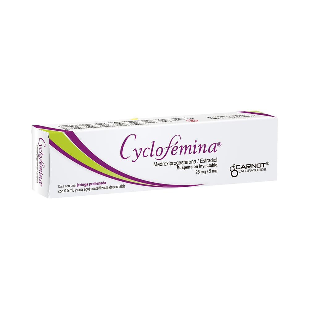 Cyclofemina 25mg / 5mg 1 Pieza