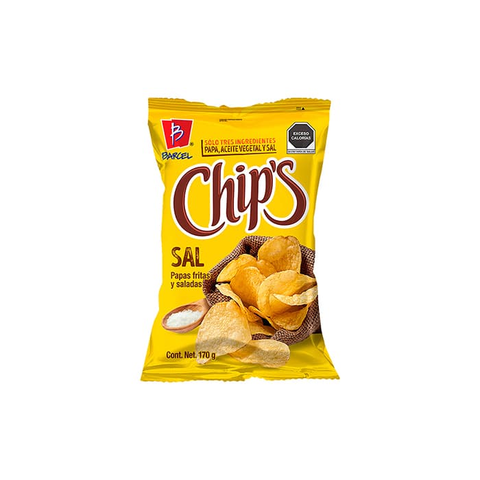 CHIPS SAL BARCEL 170GR           .     .