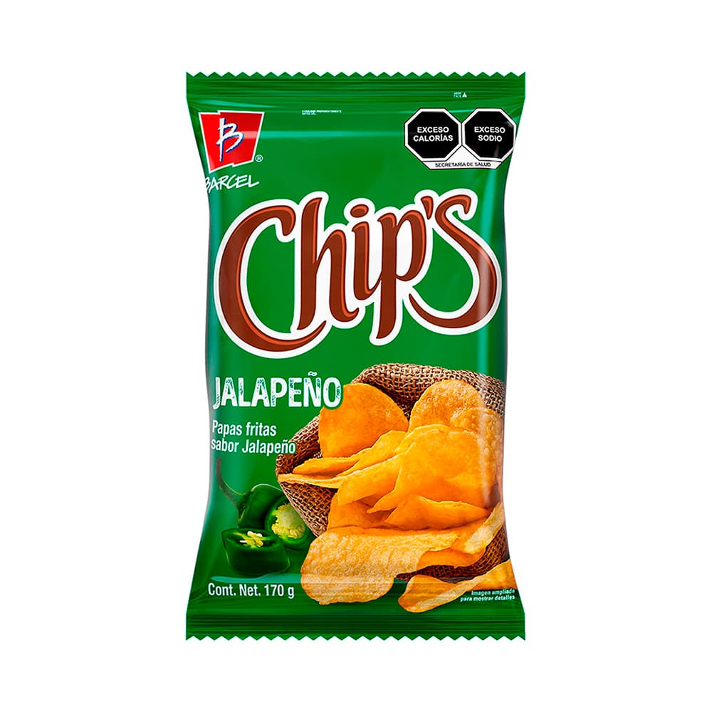 CHIPS JALAPE BARCEL 170GR