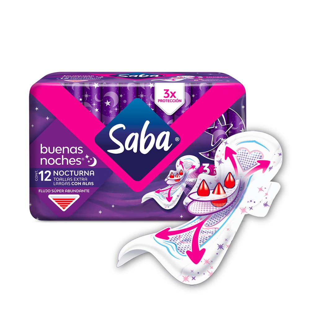 SABA BUENASNOCHES REG EX LARGA C/A 12 UN