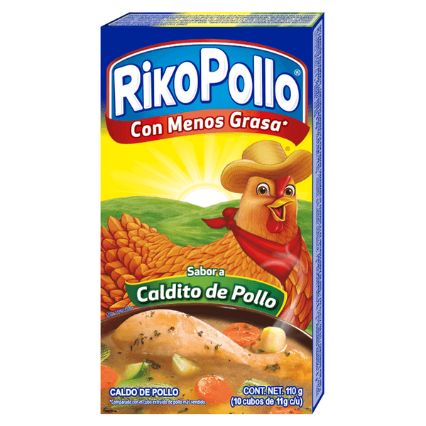 RikoPollo Consomé de Pollo 10 Cubos 110 grs