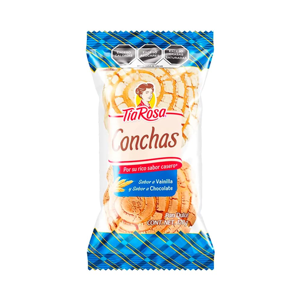 Tia Rosa Conchas 2 Piezas 120 grs