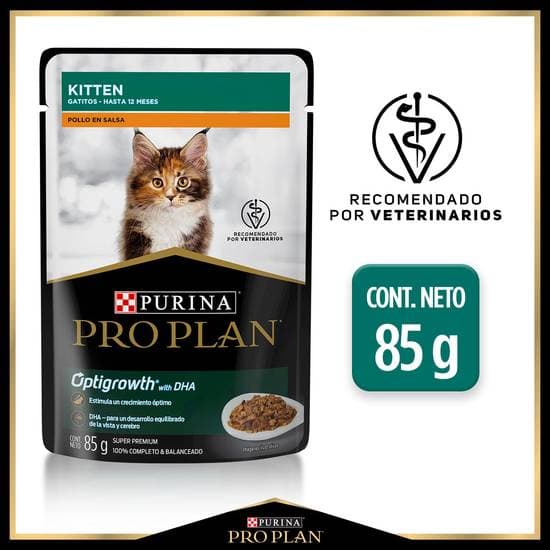 Purina Pro Plan Pouch Kitten Pollo 85 grs