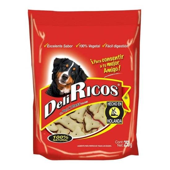 Deli Ricos Premios Hueso Relleno 250 grs