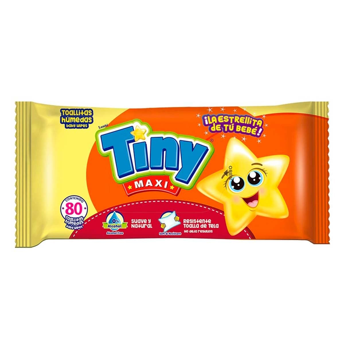 Toallas Húmedas Tiny Maxi Classic 80 pz