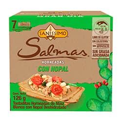 imo Tostadas de maiz con nopal horneadas 126 GRS