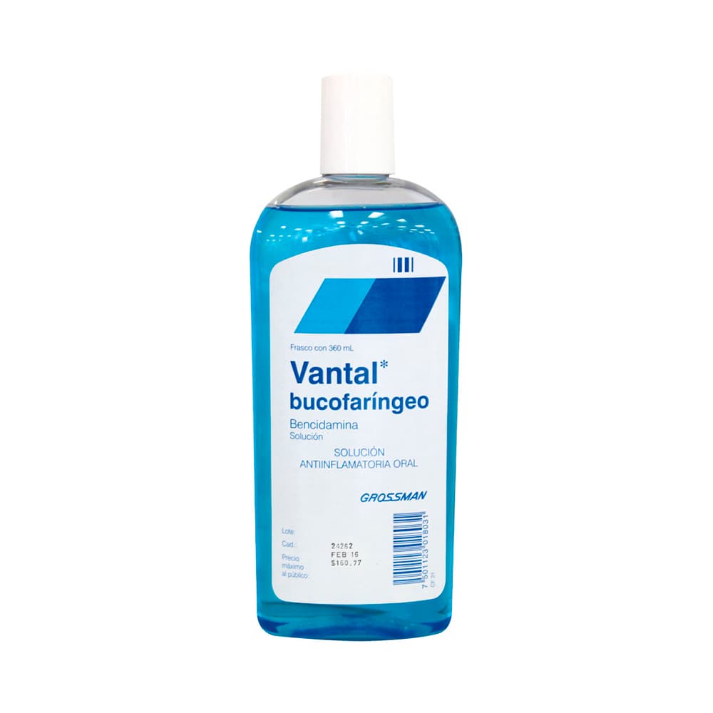 Vantal Solución Bucofaríngeo 360 ml