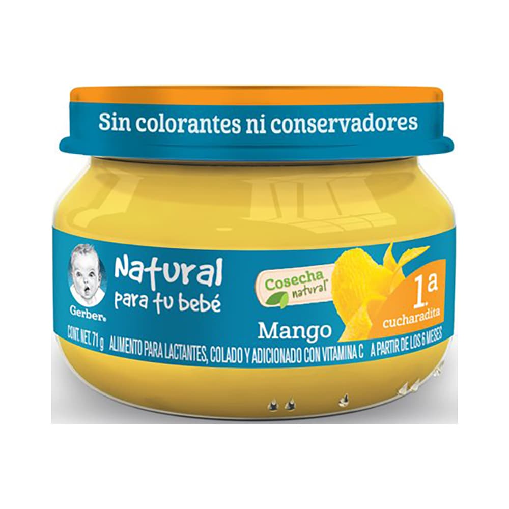 Gerber Papilla de Mango Etapa 1 Frasco 71 grs