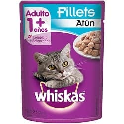 WHISKAS POUCHES ATUN 85GR              .