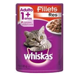 Whiskas Alimento Húmedo para Gatos Adultos Res 85 grs