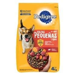Pedigree Alimento Perro Adulto Raza Pequeña Res y Vegetales 4 kg