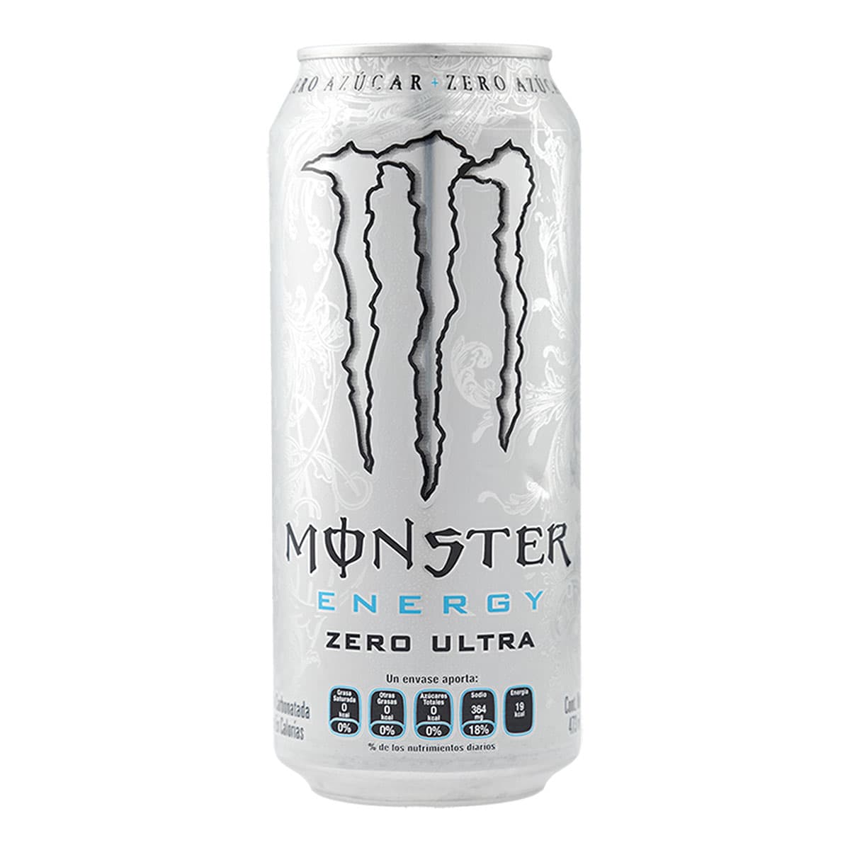 Bebida Energizante Monster Zero Ultra 1 Pieza de 473 Mililitros