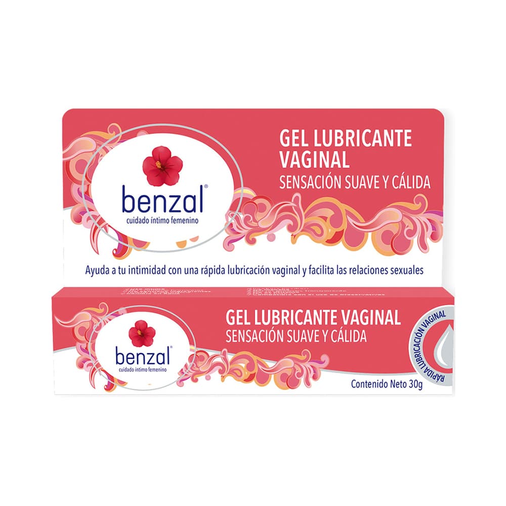 Benzal Lubricante Vaginal en Gel Sensación Suave y Cálida 30 grs