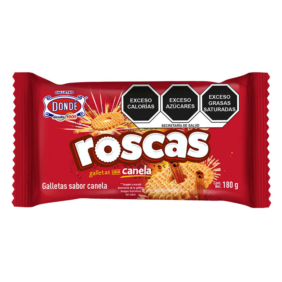 ROSCAS DE CANELA DONDE 180 GR          .