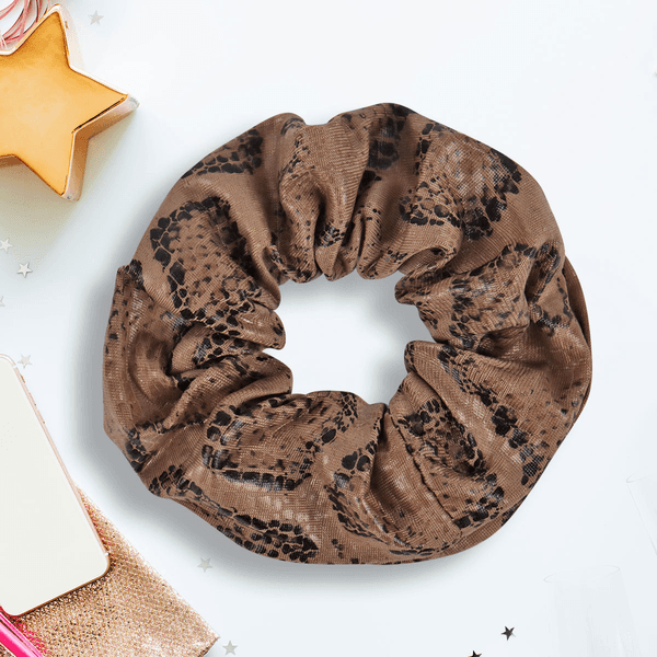 Scrunchie Dona Para el Cabello Café