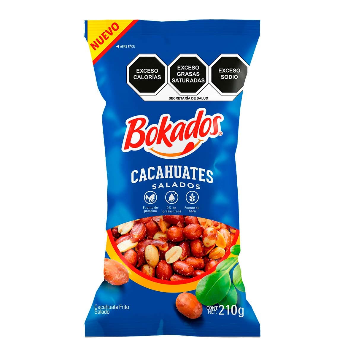 Bokados Cacahuates Salado 210 grs