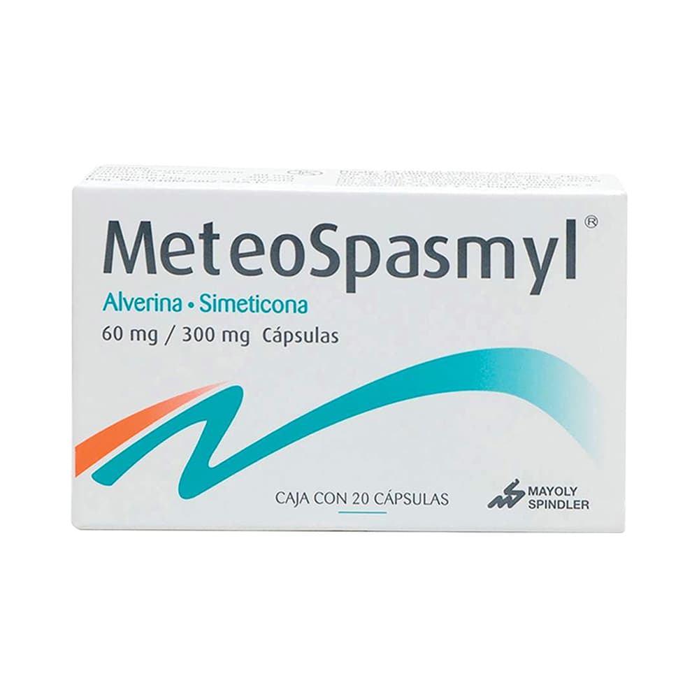 Meteospasmyl Oral 60 mg 300 mg 20 Cápsulas