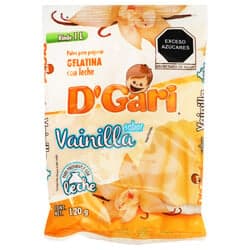 D'Gari Sabor Vainilla Gelatina de Leche en Polvo 120 gr