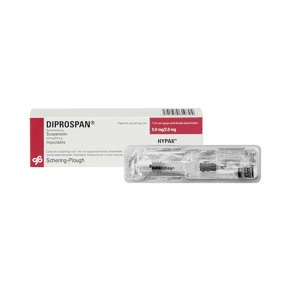 Hypak Diprospan Caja con Jeringa y Aguja Esterilizada 7 mg 1 ml