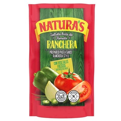 Salsa De Tomate Preparada Naturas Ranchera Doy Pack 210 g