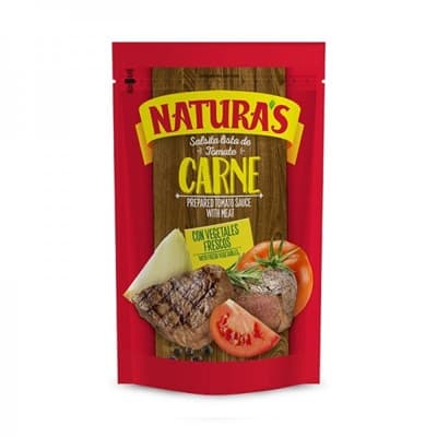 Salsa De Tomate Preparada Naturas Carne Doy Pack 210 g
