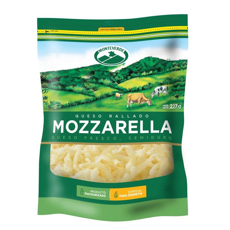 MONTEVERDE QUESO RALLADO MOZZARELLA 227 GR