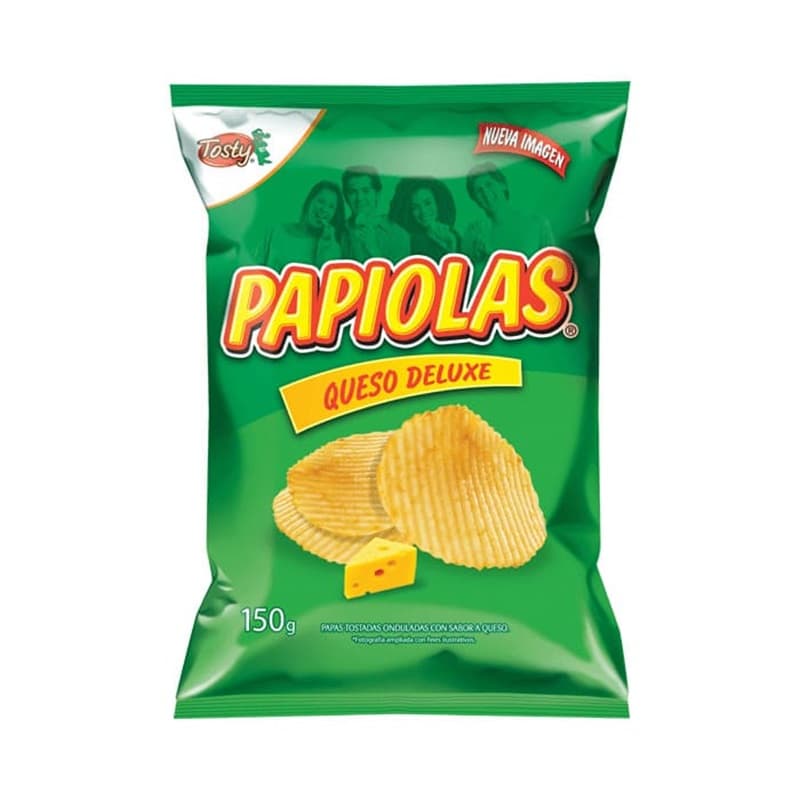 TOSTY PAPIOLAS QUESO DELUXE PAQ 150 GR