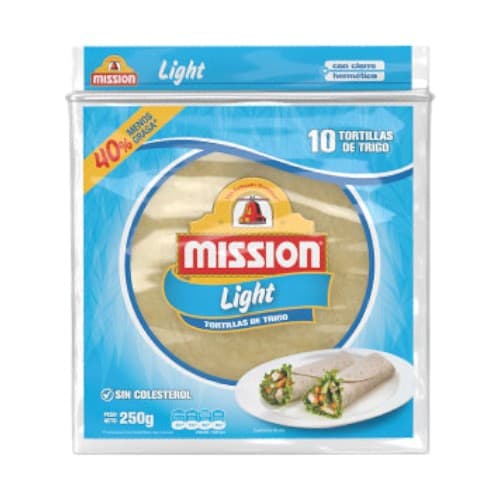 Tortilla misión light 250g