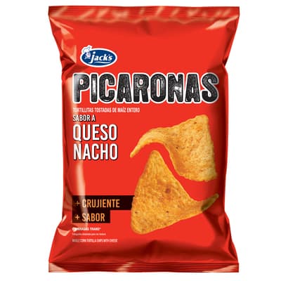 JACKS PICARONAS QUESO MEDIANA PAQ 75 GR