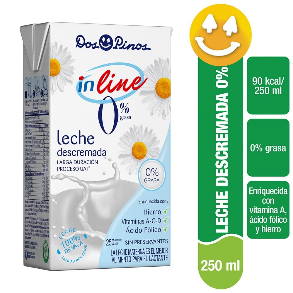 DOS PINOS LECHE DESCREMADA TETRA 250 ML
