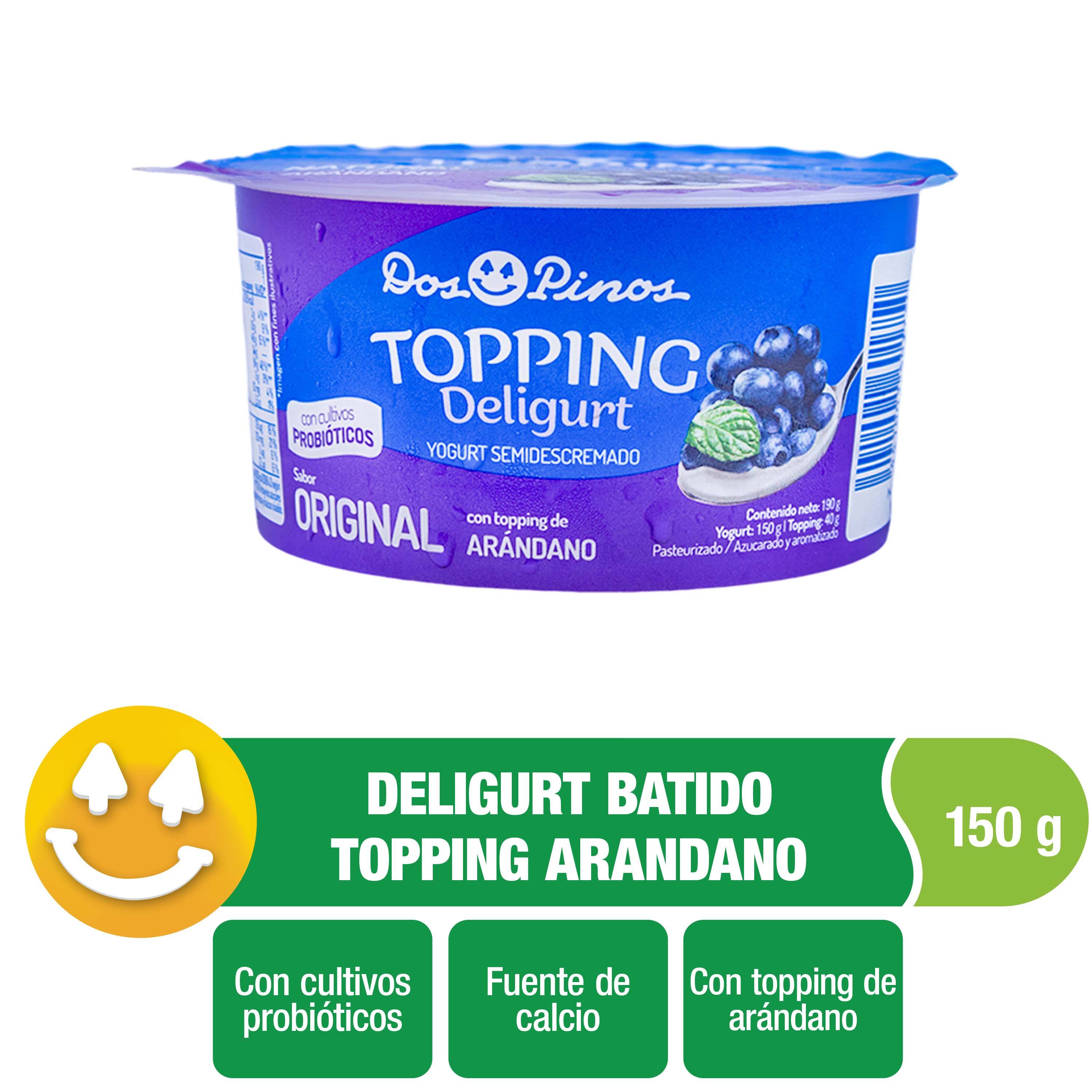DOS PINOS YOGURT TOPPING ARANDANO 150 GR