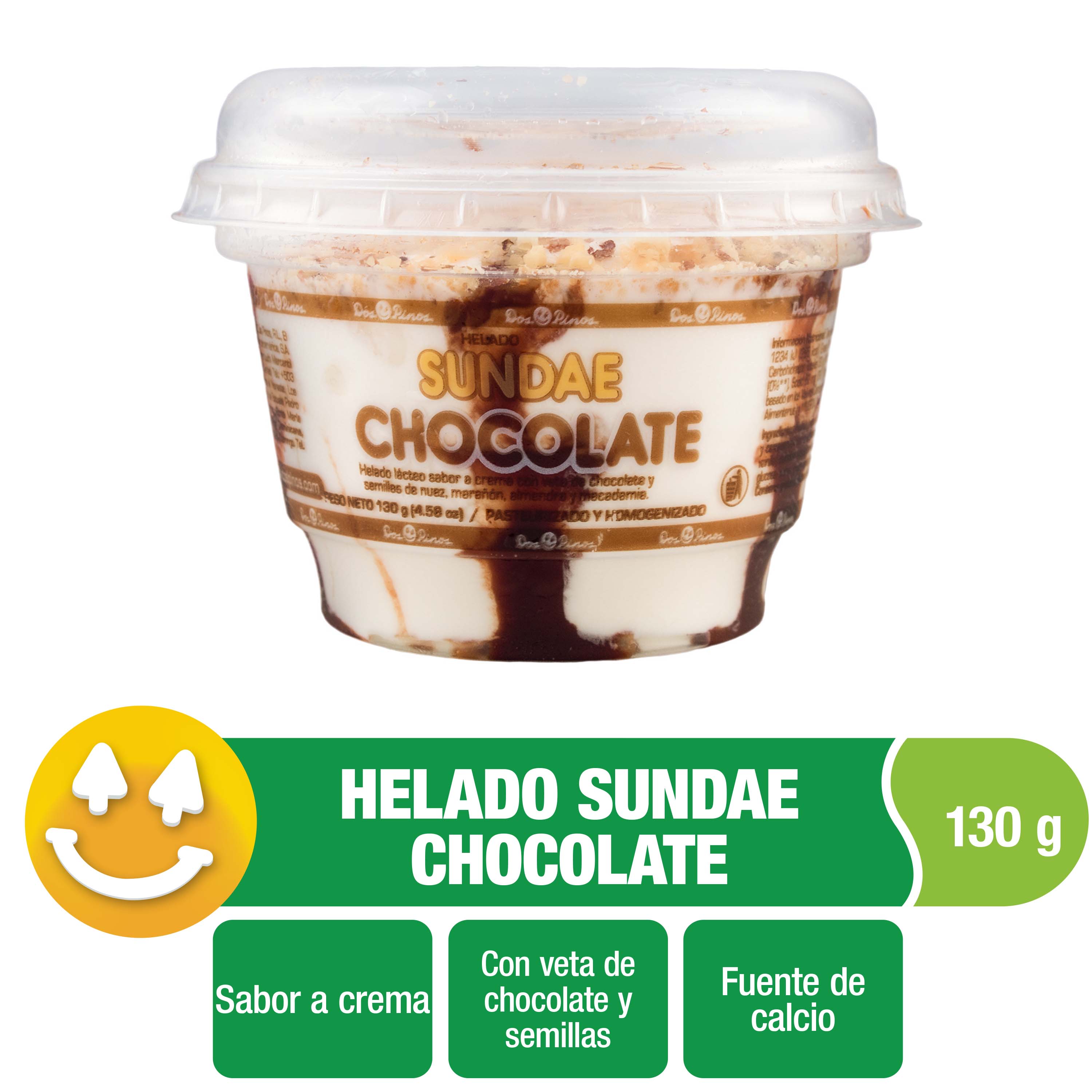 DOS PINOS HELADO SUNDAE 136 GR
