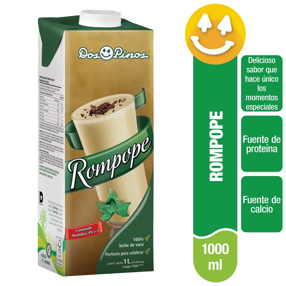 DOS PINOS ROMPOPE CAJA 1 L