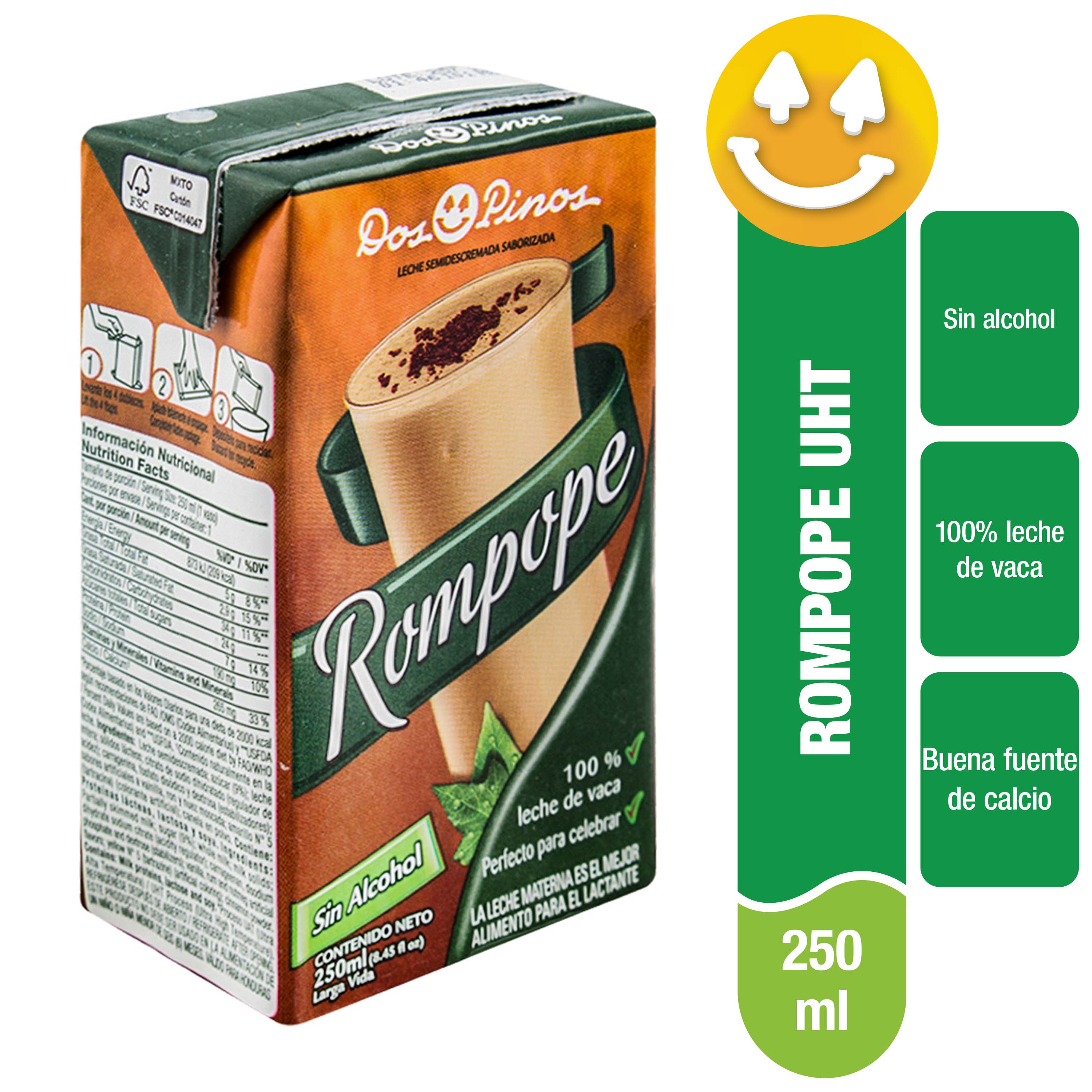 DOS PINOS ROMPOPE TETRA 250 ML