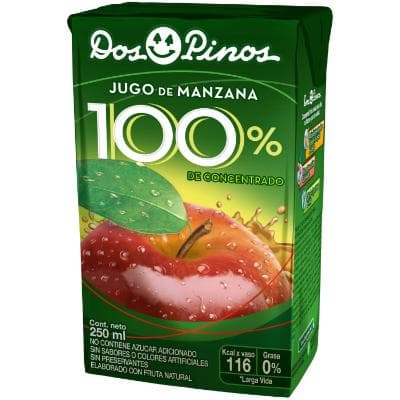 DOS PINOS JUGO 100% NATURAL MANZANA TETRA 250 GR