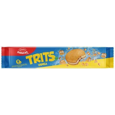 GALLITO GALLETAS TRITS VAINILLA TUBO PAQ 128 GR