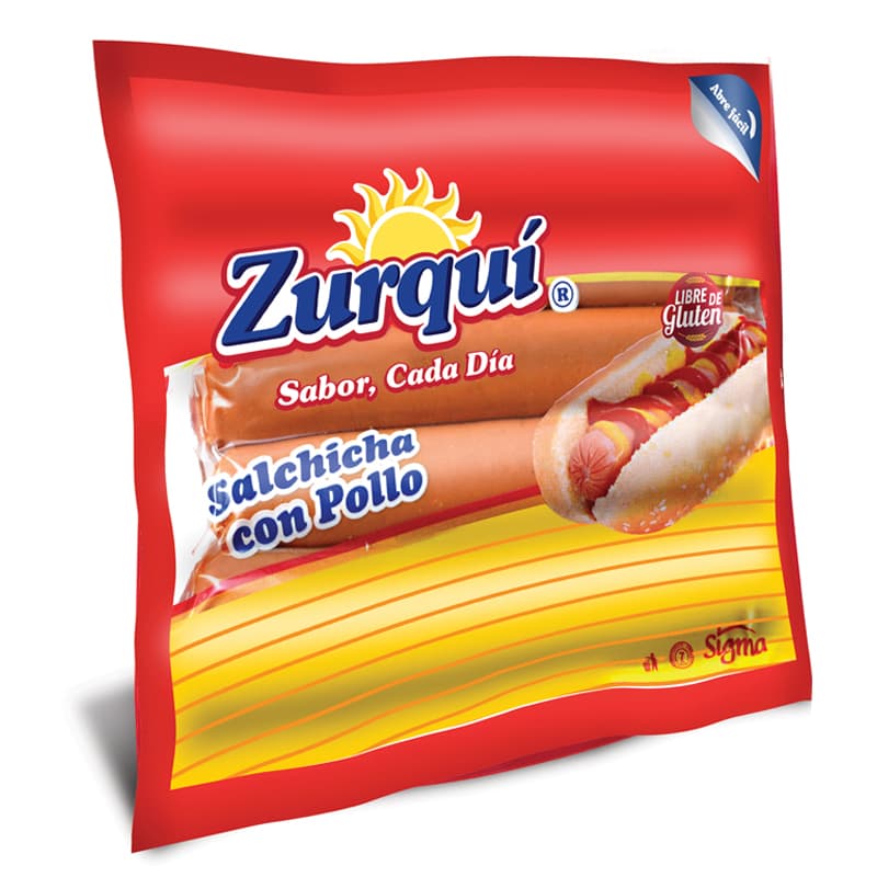 Salchicha Con Pollo Zurquí 500G