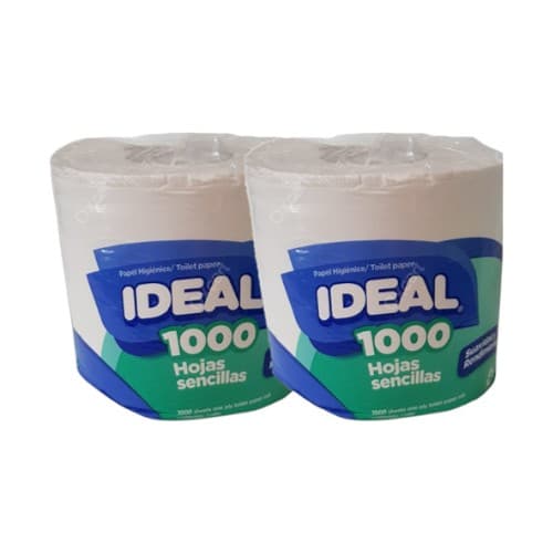 Ideal Papel Hig 1000 hojas 2 rollos