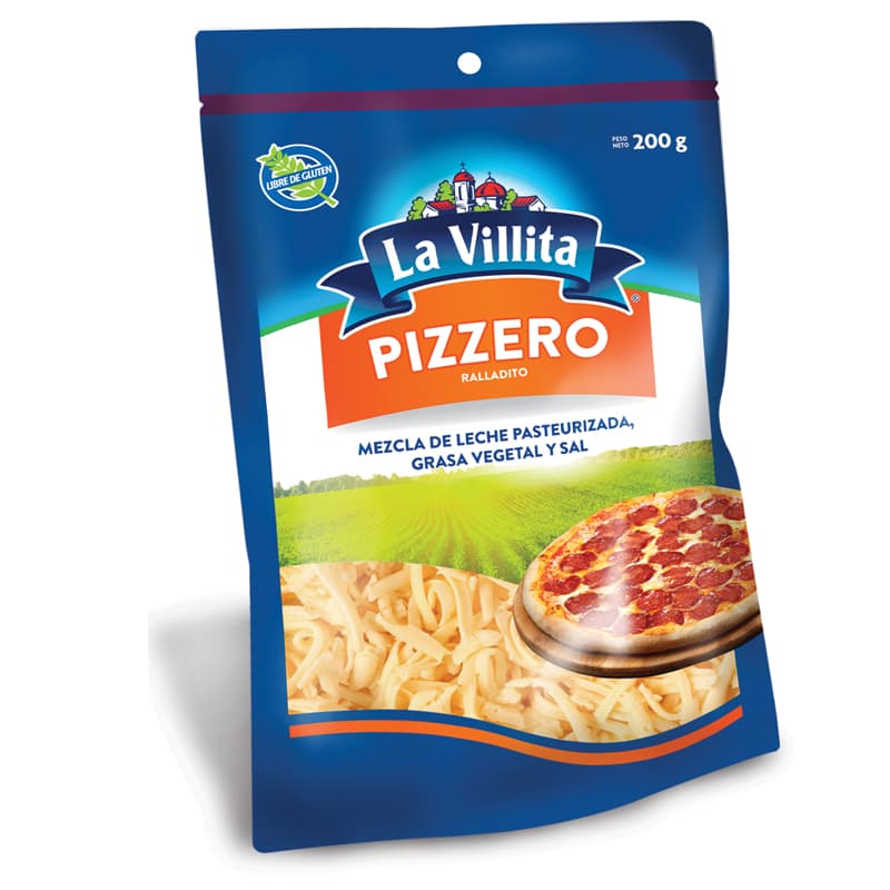 LA VILLITA QUESO PIZZERO PAQUETE 200 GR