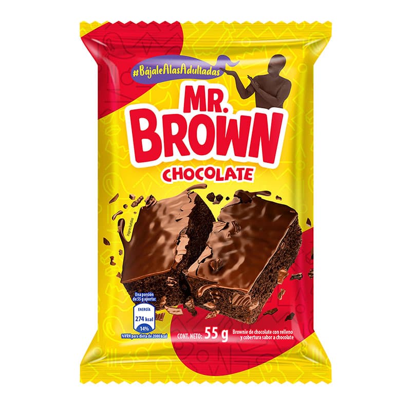 BIMBO BROWNIE RELLENO CHOCOLATE PAQUETE 45G