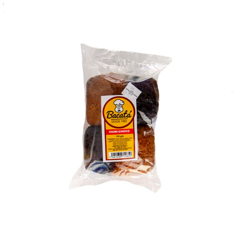 BACATA QUEQUITOS VAINI-CHOCO PAQ 110 GR