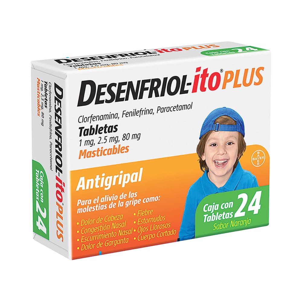 Bayer Desenfriolito Plus Masticable 24 Tabletas