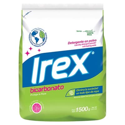 Detergente En Polvo Irex Bicarbonato 1500G