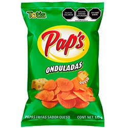 Totis Papas Fritas Onduladas Queso Pap'S 170 g