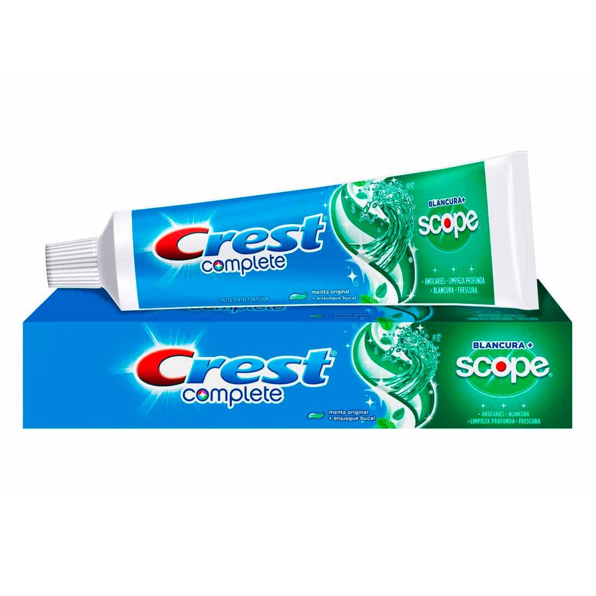 Crema Dental Crest Blancura+Scope  1 Pz 120 Ml