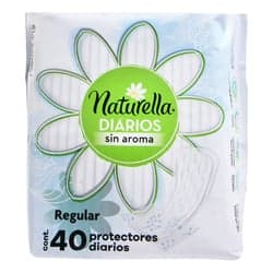 Naturella Protector Diario Regular sin Aroma 40 pza